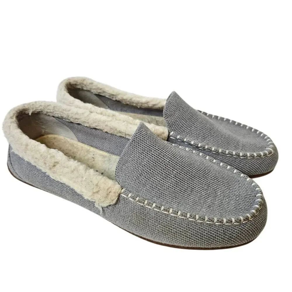 Rothy's "The Slipper", gray merino wool blend.  W8